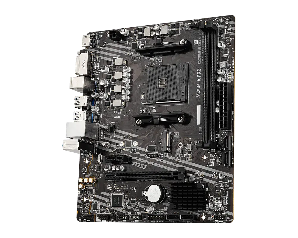 MSI  A520M-A PRO - Corner Right.webp