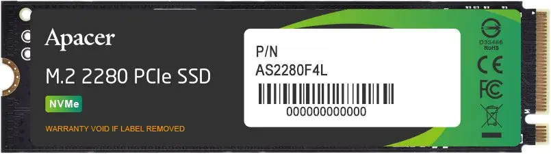 Apacer SSD, 2048 GB, 2TB, Internal, NVMe