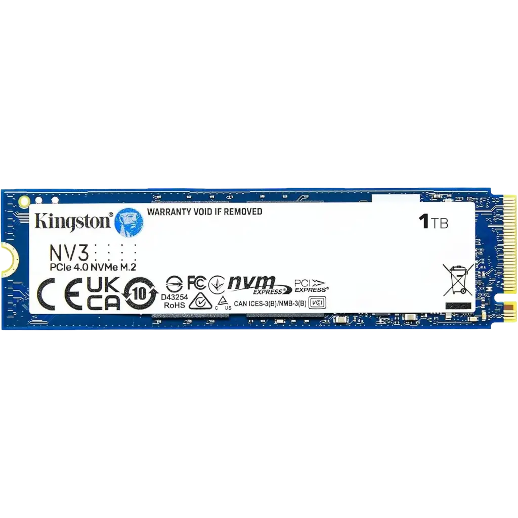 Kingston SSD, 1024 GB, 1 TB, PCIe 4.0, M.2 2280, Internal