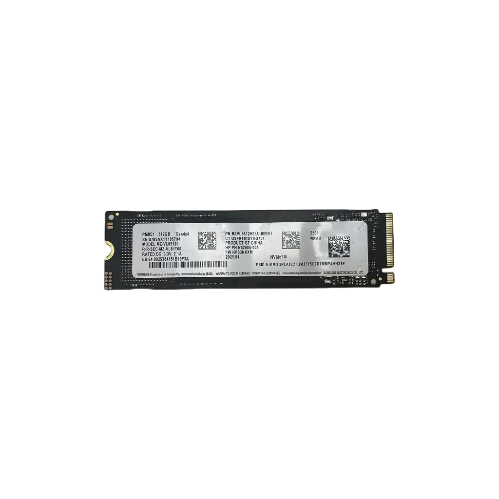 Samsung SSD, 512 GB, Internal