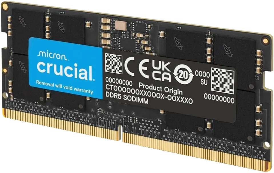 Crucial Laptop RAM, 8 GB, DDR5, 4800 MHz, SODIMM Memory for Laptop, Notebook, Mini PC
