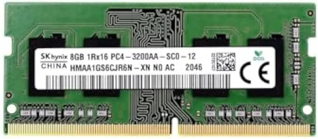 SK Hynix Laptop RAM, 8 GB, SODIMM, DDR4, 3200 MHz, PC4, 1Rx16, HMAA1GS6CJR6N-XN SO-DIMM,  Memory