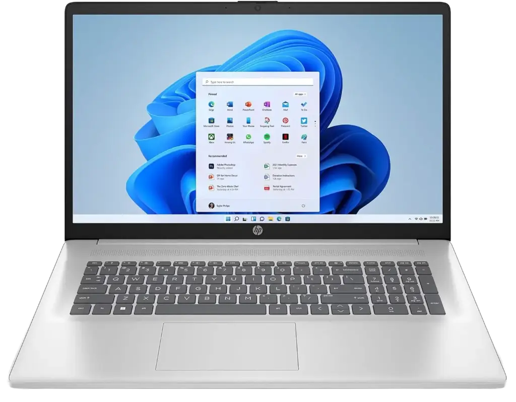 HP Laptop, AMD Ryzen 5, 7520U, 17.3", Silver, FHD IPS Display, 4 x 4.30 GHz, AMD Radeon Graphics (512 GB SSD, New, DOS)