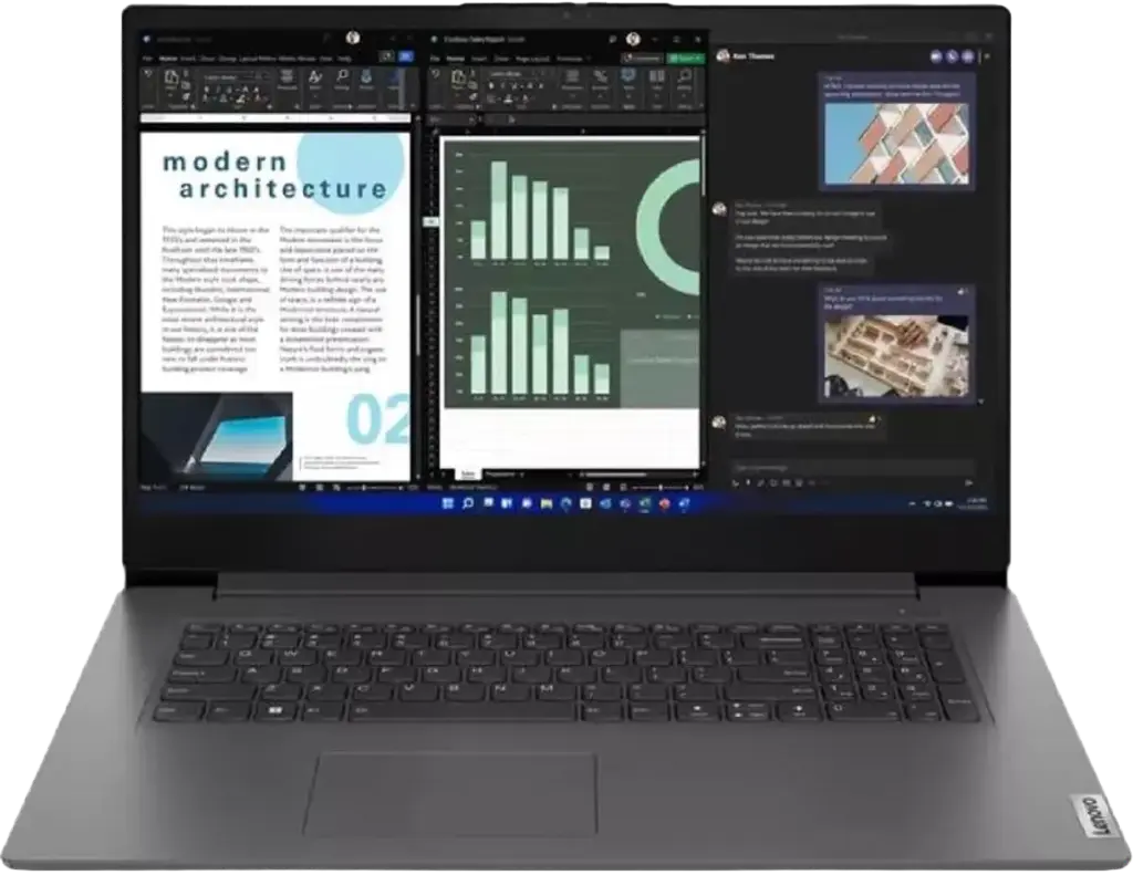 Lenovo Laptop, Intel, U300, 17.3", Grey (8 GB, 256 GB SSD, New, DOS)
